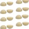 Solid Wood Half-Round Ball Beads - DIY Painting Ornaments & Geometric Teaching Aids