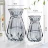 Vase Stylish Glass Single Flower Holder Simple Container Transparent Base Decorative Home Decor Height 15CM