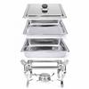 Stainless Steel Buffet Food Warmer Removable Pan Alcohol Stove