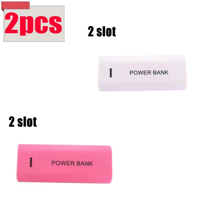 NEW! Portable Power Bank Case DIY 2Cell 18650 Battery Box For Smart Phone Charge 5V 1A For 18650 Battery With Indicator Light