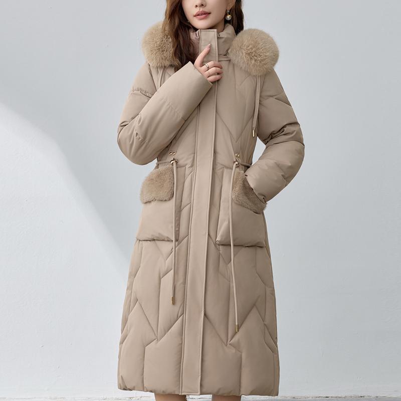 Sleeves Detachable Fashion Woman Parkas Winter Long Coats Hooded Faux Fur Collar Thick Warm Overcoat Women's Jackets
