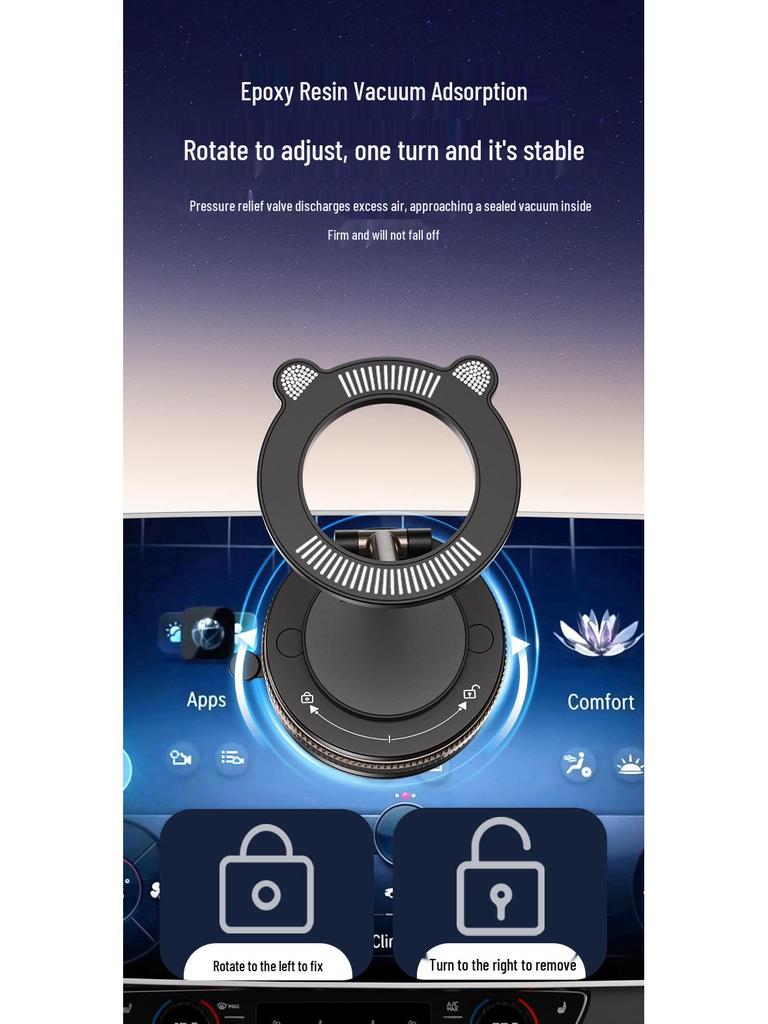 2025 Magnetic Gel Suction Car Phone Holder – Navigation Support