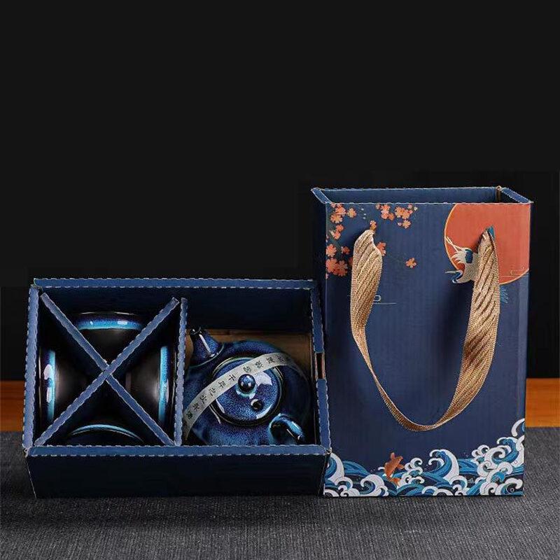 

Kiln-Glazed Ceramic Kung Fu Tea Set