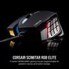 Corsair Scimitar Rgb Elite Wired Mmo Moba Gaming Mouse   Black Elite
