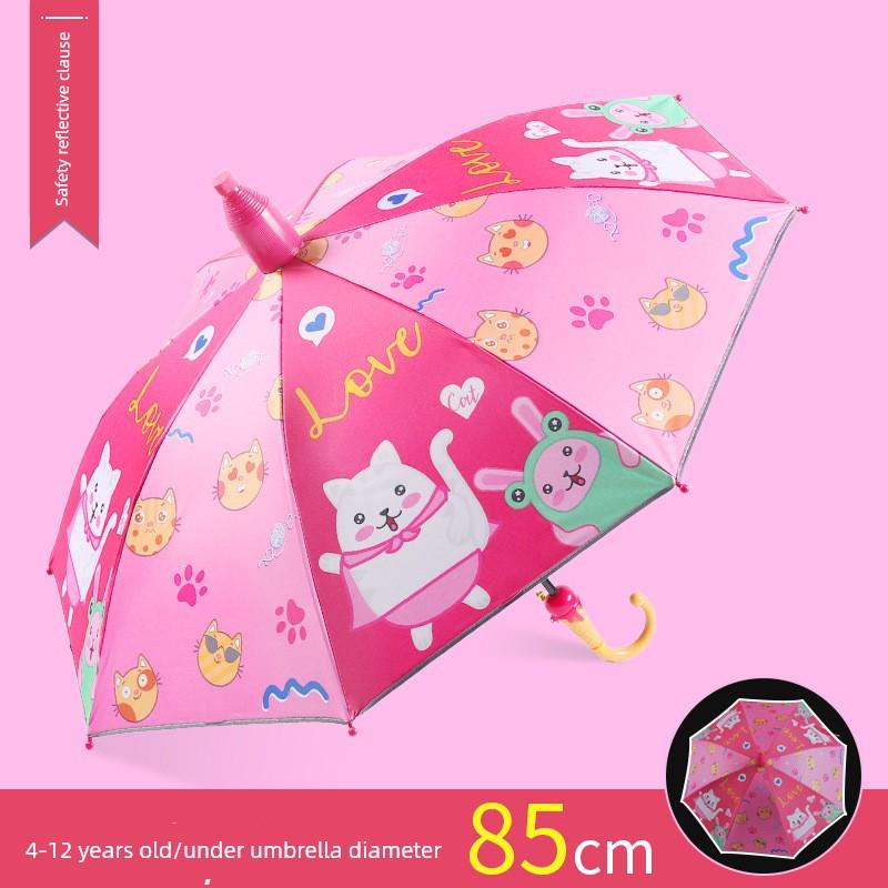 Children's Umbrellas for Boys and Girls, Elementary School Students, Kindergarten, Cute, Ultra-Light, Automatic, Safe, Can Be Printed with Logo