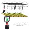 20Pcs Plastic Misting Nozzle G1/2 Male Thread Irrigation Sprinkler Nozzle  Plants Watering