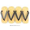 Takeharu Inden Geta Yellow Chiba Made in Rubber and Sponge LL Size Sandals, Pattern, Japan, Men's, Soles, (Large)