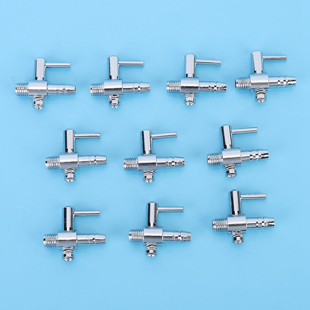 10PCS Set Thread Connection Fish Tank Accessory Flow Control Lever Air Flow Control Valve Aquarium