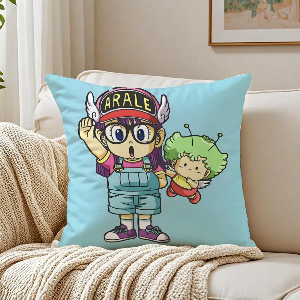 

Playful Whimsical DDrSlump Arales Cartoon Cushion Cover Pillowcase Antidustmite living Room Sofa Decor Cushion Room 30X30cm