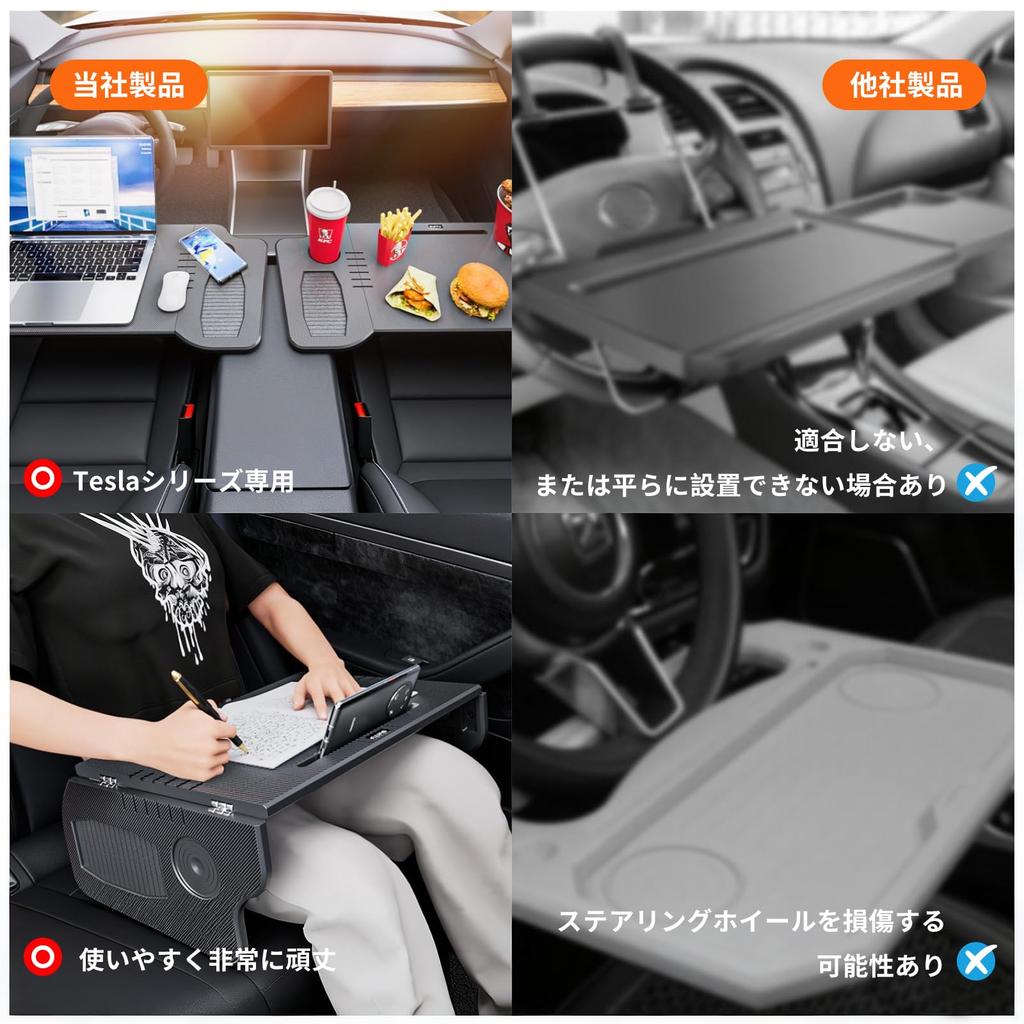 Folding Car Table for Tesla Model Food Tray Laptop Back Passenger Mini Lap Foldable Car Table for Meals and Easy to Tray Y/3, Desk, Desk, Seat, Seat,