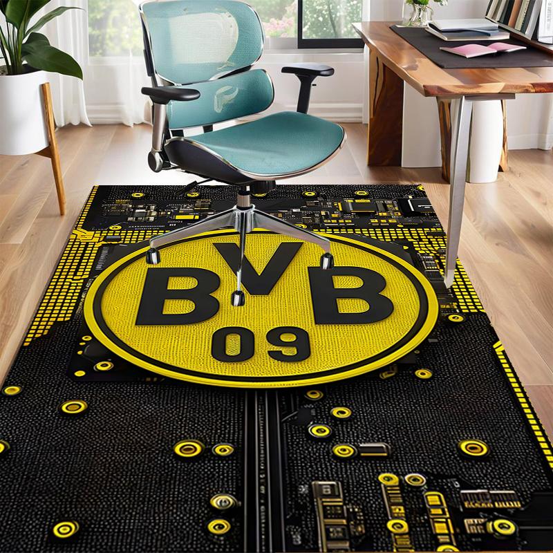 1 Stück Fußballteam-Design Teppich - Rutschfest, Weich & Gemütlich Fußmatte für Wohnzimmer, Schlafzimmer, Büro - Dekoteppich für Innen/Außen