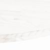 Vidaxl Blat Stołu, Biały, 100X50X2,5 Cm, Lite Drewno Sosnowe, Owalny