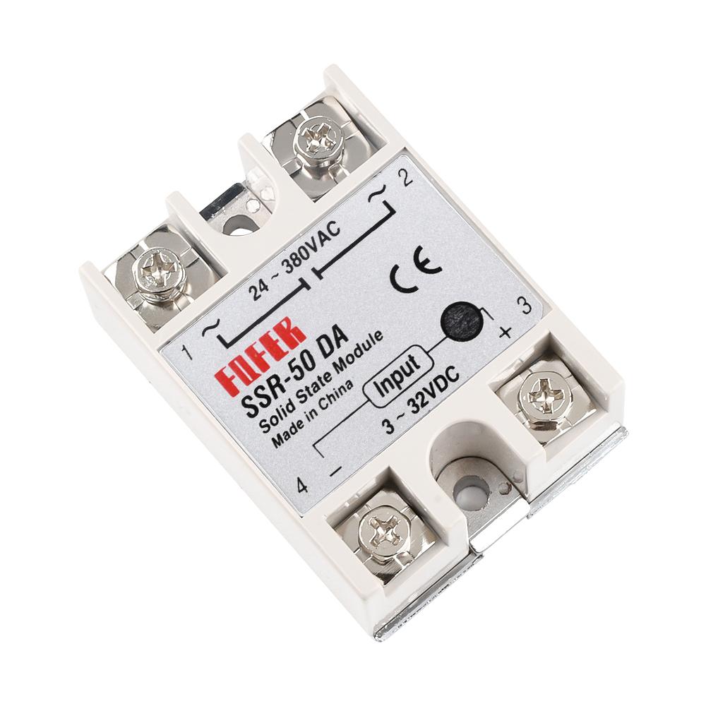 Festkörperrelais SSR-10DA SSR-25DA SSR-40DA SSR-50DA 10A 25A 40A 50A eigentlich 3-32V DC ZU 24-380V AC SSR 10DA 25DA 40DA 50DA