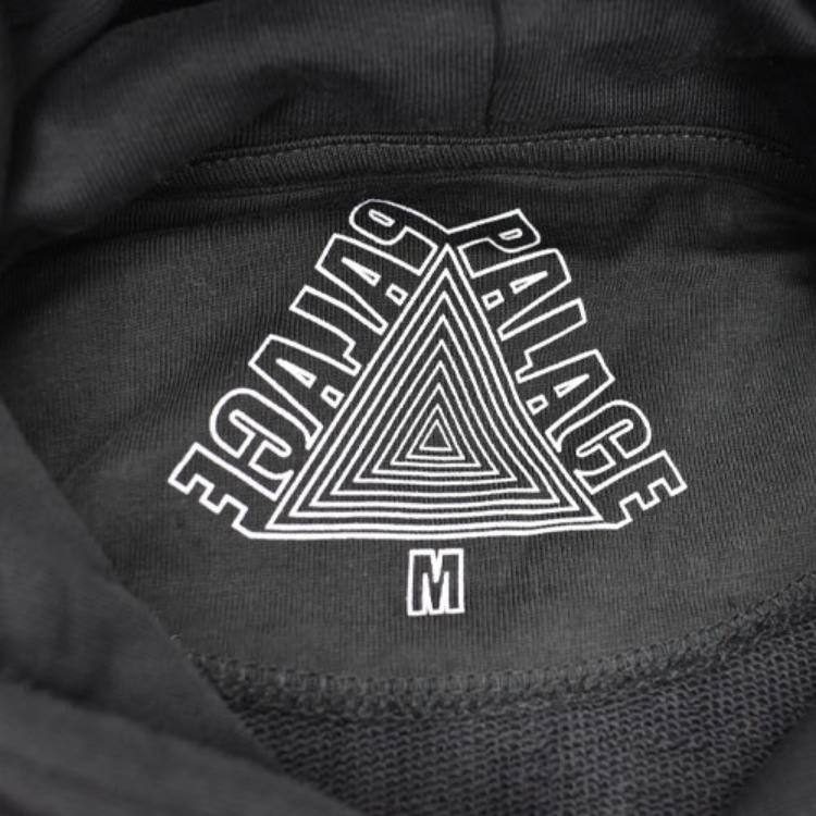 Palace Capuz Tri-Gaine Preto Tops Unissex P18HD036