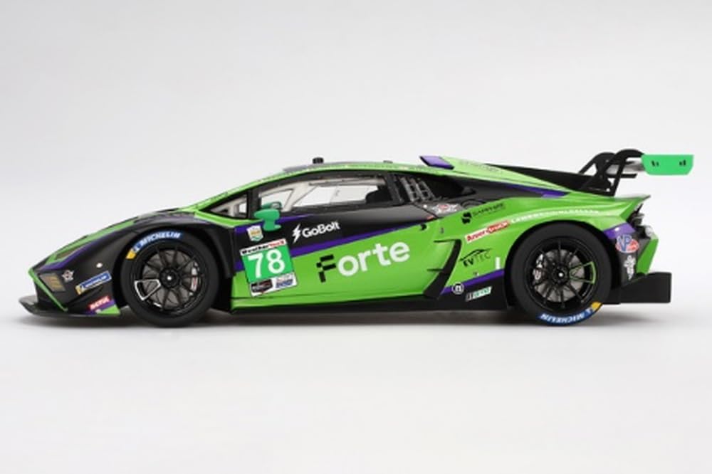 TOP SPEED Scale Lamborghini Huracan GT3 EVO2 IMSA Daytona 24 Hours 2024 Forte Racing Finished Model TS0578 1/18 #78