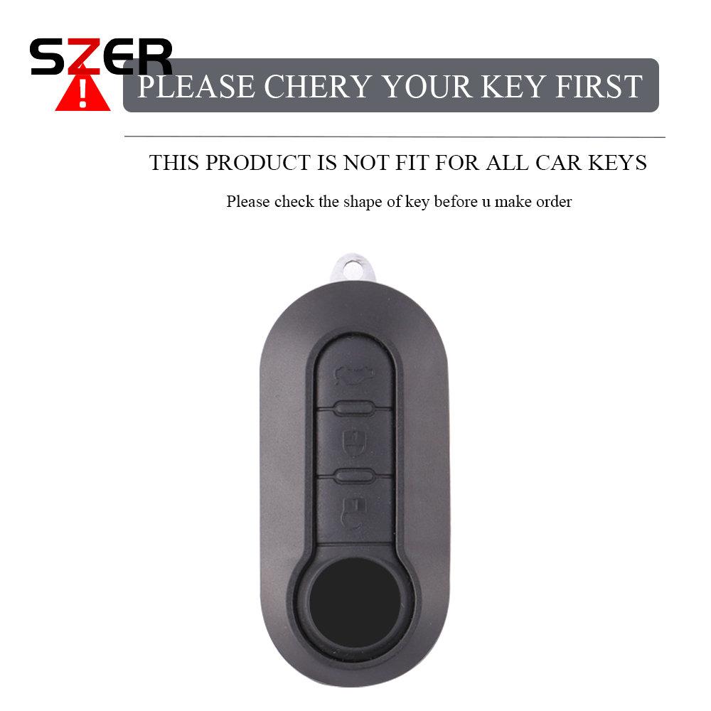 Tpu Car Key Cover Case Fob For Fiat 500 Panda Punto Bravo Doblo Peugeot Boxer Citroen Relay Fiat Ducato Lancia Musa Keychain