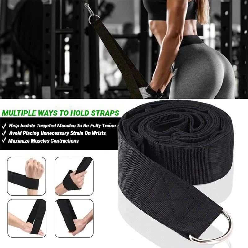 Corda per Tríceps da Allenamento Fitness Pull Down Accessorio per Cavo Allenamento Forza Bicipiti Tricipiti Trazione Doppia Trama Elastica di Tensione