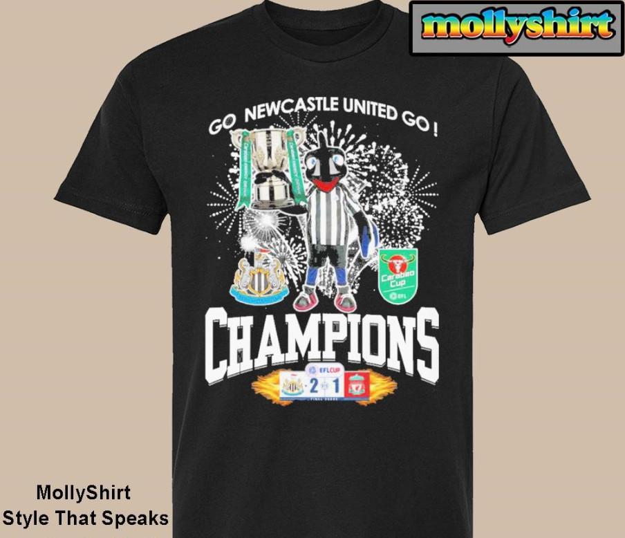 New*Castle United Wins 2-1 Liver*Pool Fc 2024-2025 Carabao Cup T-Shirt