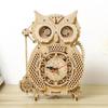 DIY 3D Wooden Owl Pendulum Clock Puzzle