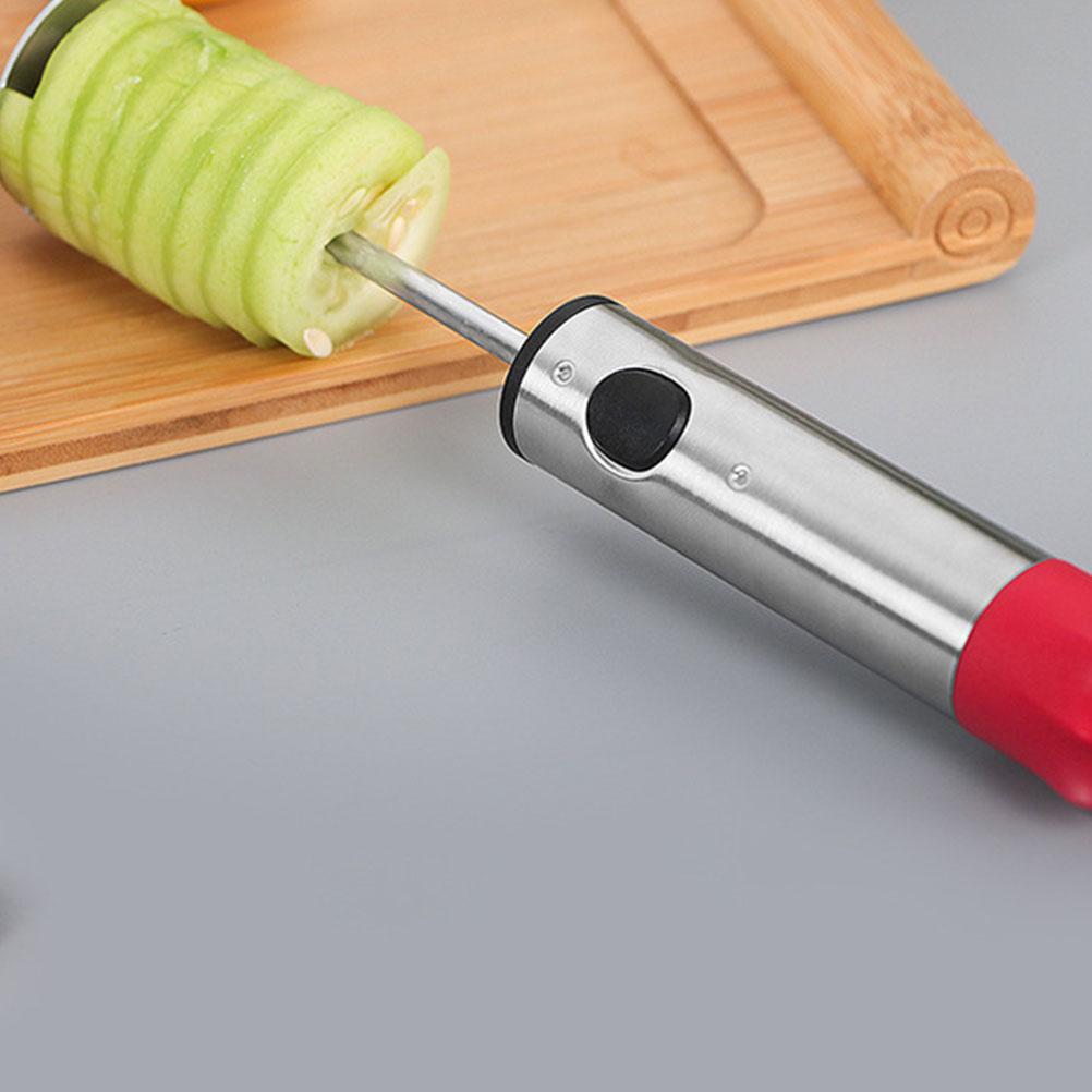 Vegetable and Fruit Digging Rotator Stainless Steel Core Remover Cherry Pitter Corer