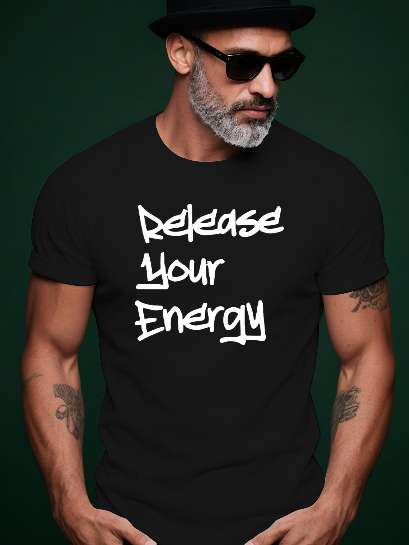Release Your Energy Graphic Tshirt - Maroon Casual Stre... XXXXL