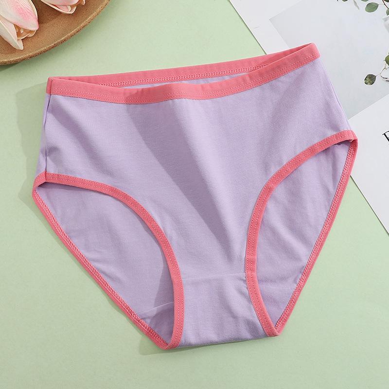 Available: Candy Color Breathable Girls' Triangle Briefs – Comfortable, Solid Color Underwear That Doesn't Pinch