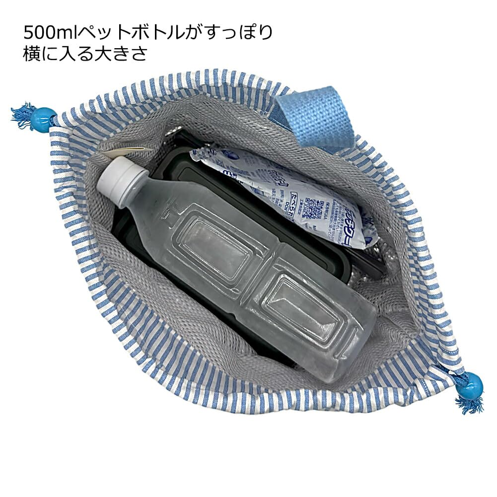 Jewelry Shop M Insulated and Drawstring Made with Toray Aluminum Bento Lunch Cooler Simple Soft Floral PK Suitable for Kids and Adults -