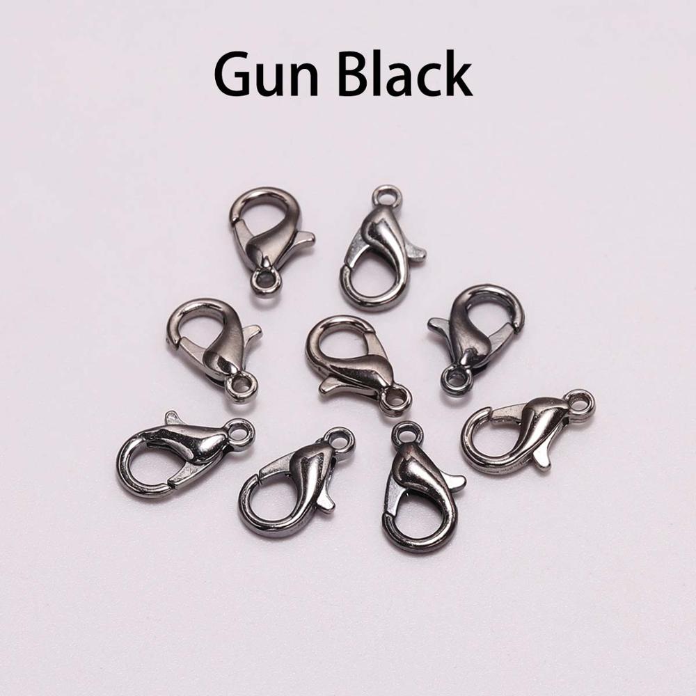 50pcs/lot Gold Lobster Clasp Hooks Connector For DIY Necklace Bracelet Chain Jewelry Making Findings Accessory Supplies