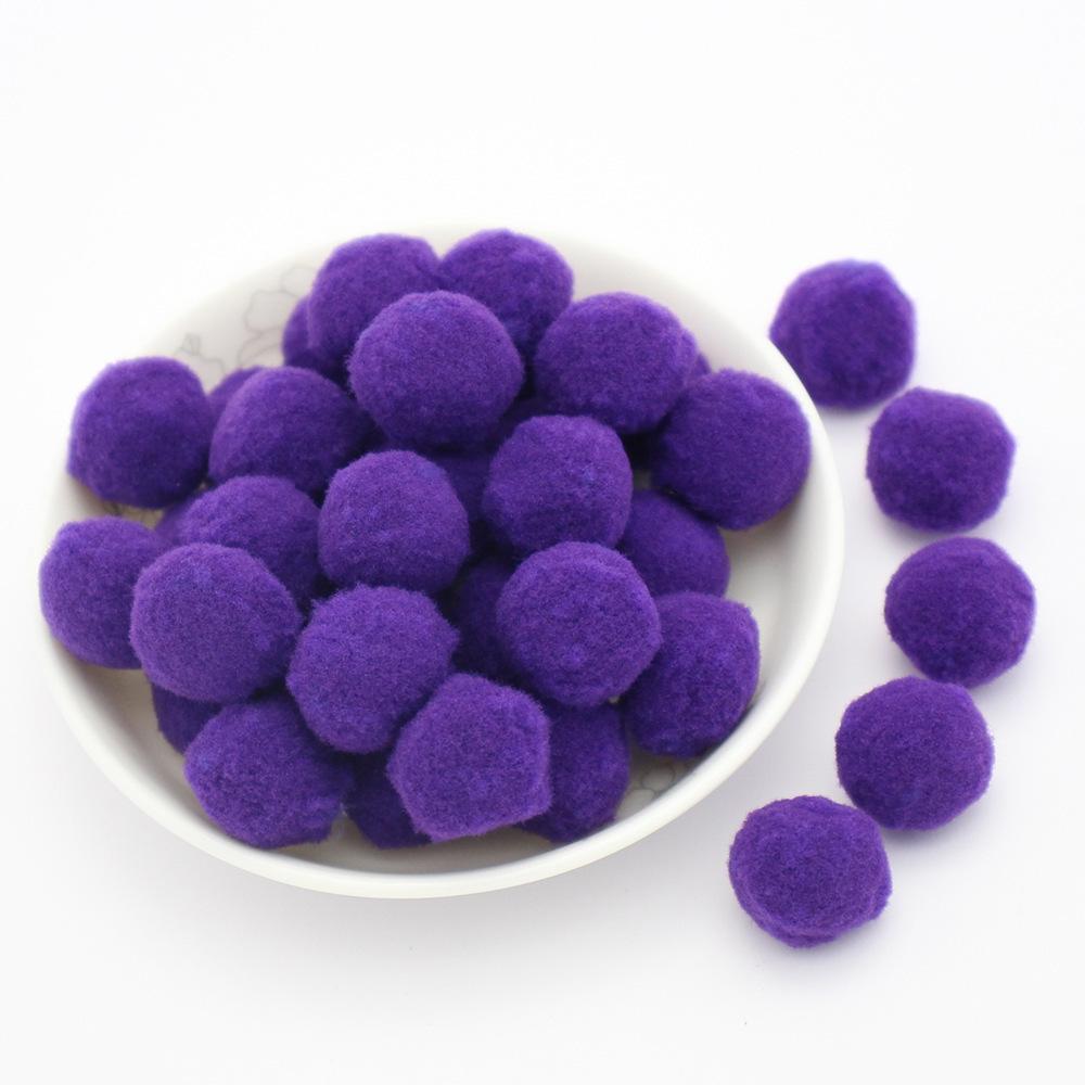 Colored Pompoms 81015202530Mm High Elasticity Soft Diy Pom Poms Fuzz Ball Pompom For Crafts Wedding Decor Kid Creative Toy