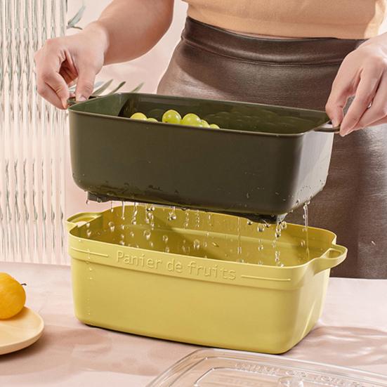Unique Durable Multi-use Portable Side Handle Detachable Drain Basket for Restaurant Colander Strainer
