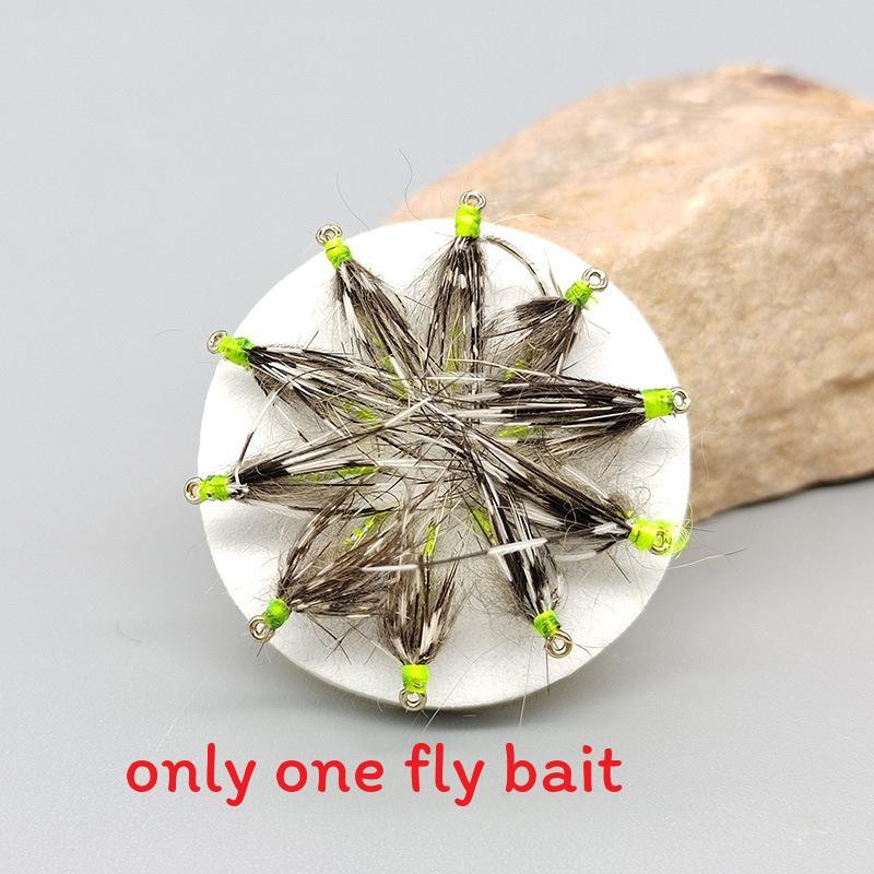 Wet Fly Lure With Synthetic Material For Stream Fish Including Trout Bass And Carp
