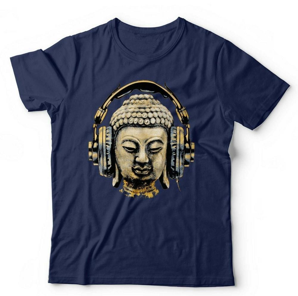Buddha Headphones Tshirt Unisex Kids Funny Peace Yoga Love Music S