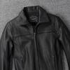 Black Genuine Cow Men Leather Jacket Loose Oversized Flight Jackets  Real Cowhide Men's Coat Autumn Spring