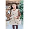French Arielle De Pinto Kidsren's Velvet Suit Skirt Winter Outfit for Girls Warm Furry Skirt Two-Piece Set