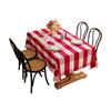 Tail Goods Special Tablecloth Big Red Grid Large Square High-End Tablecloth Restaurant Conference Table Thickened Tablecloth