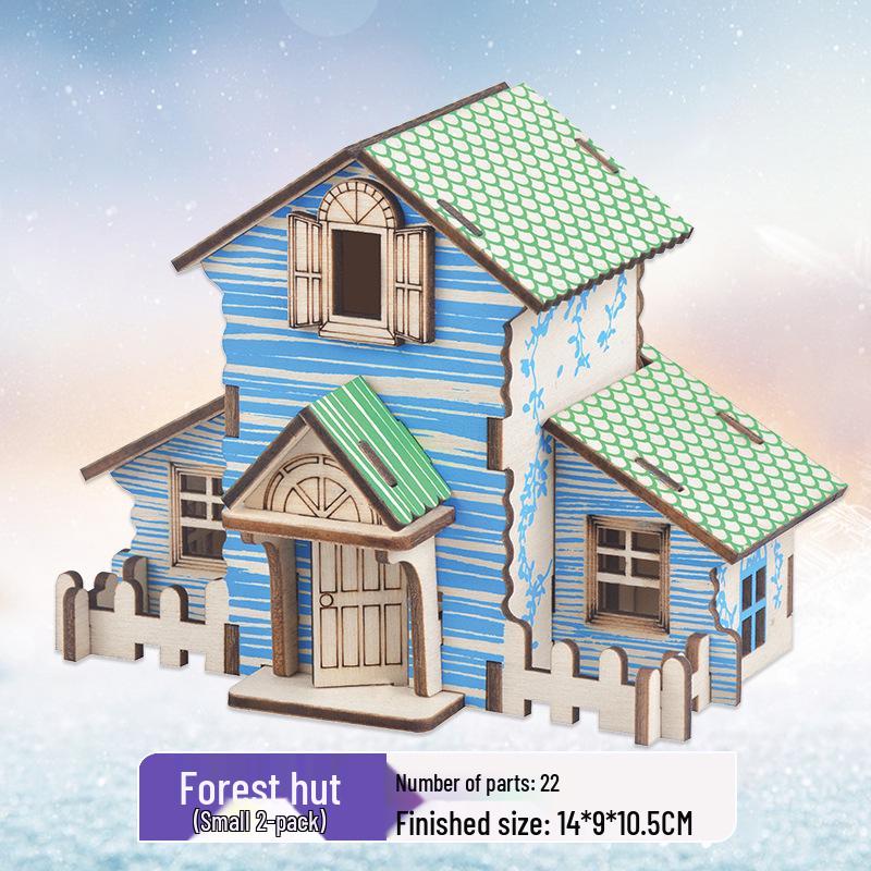 3D Wooden Puzzle Model Kit for Kids and Adults - Educational Brain Toy and Gift