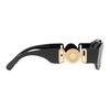 Versace Occhiali da Sole Eleganti con Montatura Irregolare Logo Unisex Occhiali da Sole Neri VE4361GB187