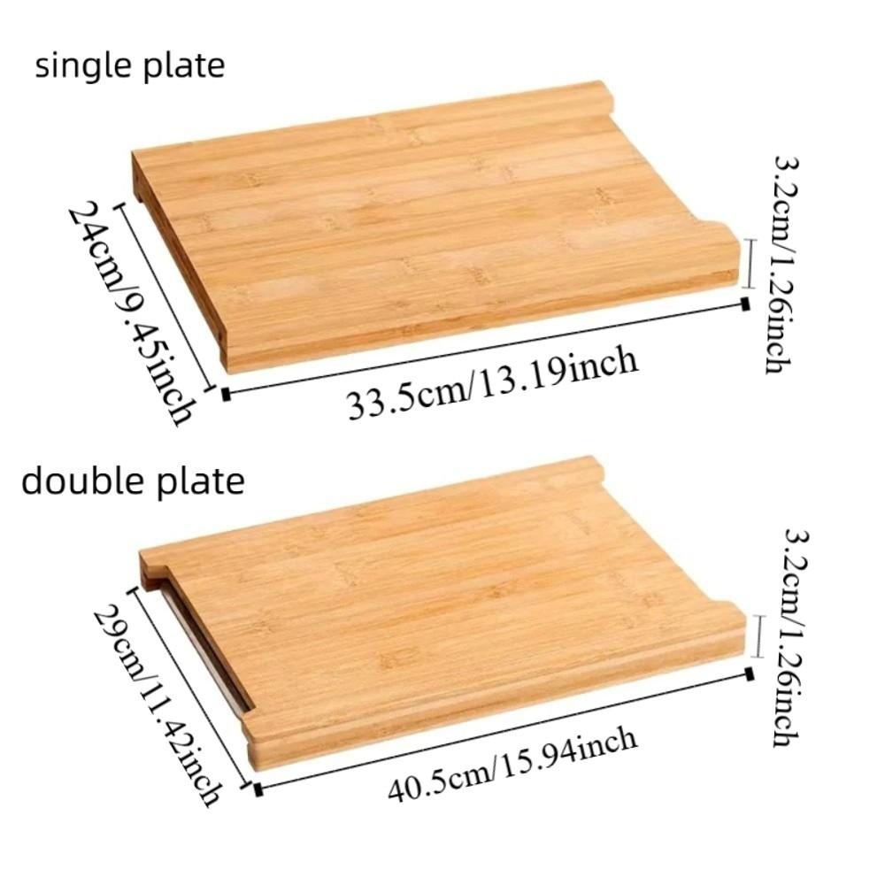 Thickened Wooden Cutting Board with Drawers Chopping Board Durable Bread Cutting Board  Charcuterie
