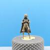 One Piece Monkey D Luffy Brass Mini Figurine Anime Pirate Metal Miniature Figure Diorama Desktop Collectible Decor Ornament