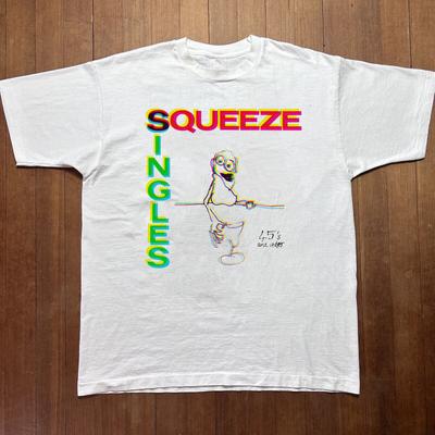 Squeeze Band White T-Shirt Cotton Unisex S-234XL Short Sleeve JH325