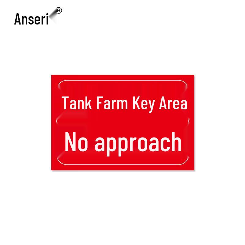 Ancell Reflective Gas Station Safety Sign