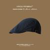 Autumn atmosphere Maillard~ Brown suede flat-topped newsboy hat for women's autumn and winter retro British octagonal beret