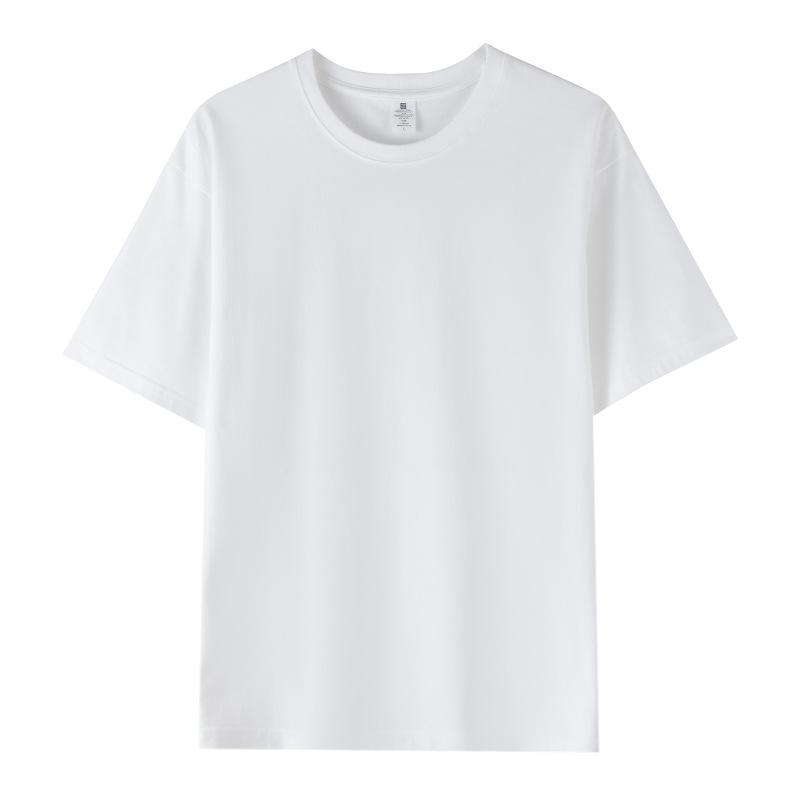 

Мужская модная хлопковая футболка свободного кроя с коротким рукавом и уникальным принтом - Идеально подходит для лета, занятий или командной формы 3XL белый