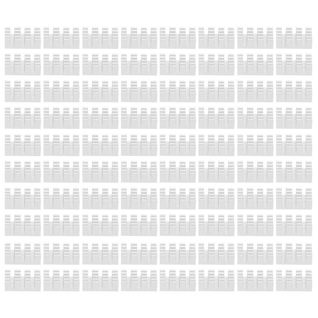 80 Stück Aluminium-Kühlkörper Modul Kühlradiatorplatine für elektronische Bauelemente Router