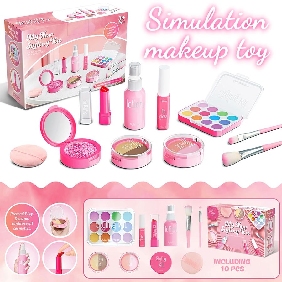 

Набор игрушечной косметики для девочек, Детская сумочка для выступлений, Игрушка для ролевых игр принцессы, Портативная косметичка принцессы