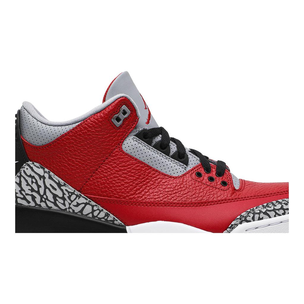 Air Jordan 3 Retro SE 'Unite - CHI Exclusive' (Unisex) Varsity Red / Cement Grey / Black / Varsity Red Vintage Basketball Shoes CU2277 600