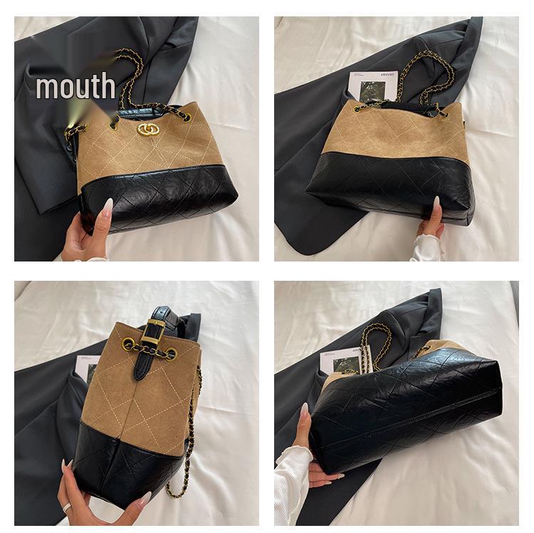 Europäische & Amerikanische Retro Matte Argyle Kette Tragetasche – Duftstil Crossbody für Damen, 2025 Edition