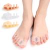 Doppel-Loch ZehenspreizerHallux Valgus Überlappende Zehenspreizer Weicher Anti-Reibungs-Zehenspreizer für Männer und Frauen Zehenspreizer-Pad