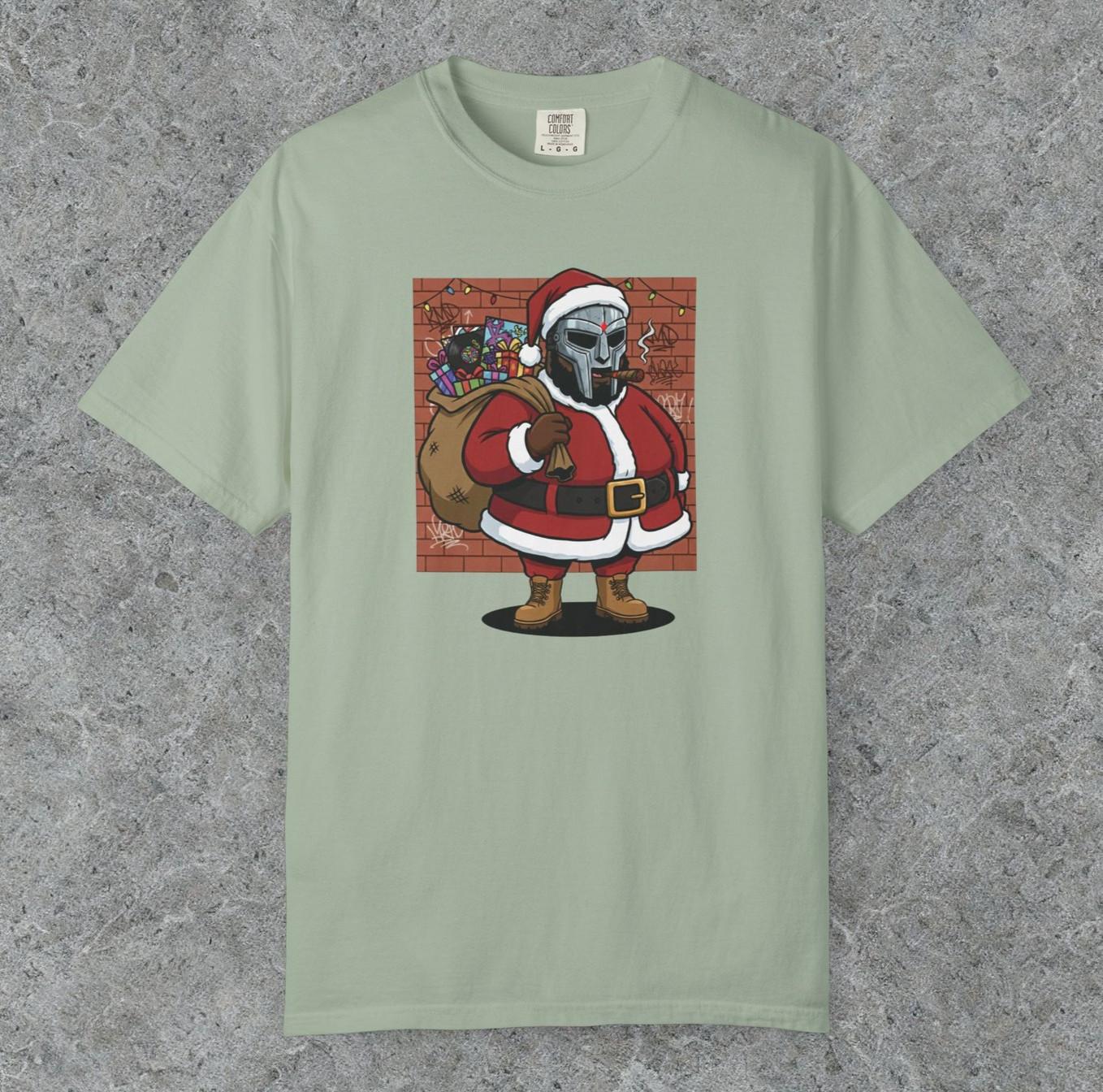 MF DOOM shirt, mf doom santa shirt, mf doom christmas tee, hip hop santa claus S