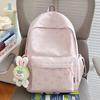 Schoolbag Japanese fashion bow simple schoolbag ins niche cute lightweight large capacity high value student double backpack